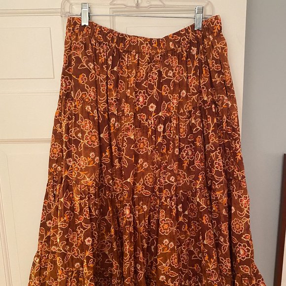 Floral J.Crew peasant Skirt size medium - Picture 1 of 4